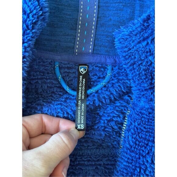 Kuhl Chenille Fleece Half Zip Pullover Sweater XS Blue - Picture 3 of 10